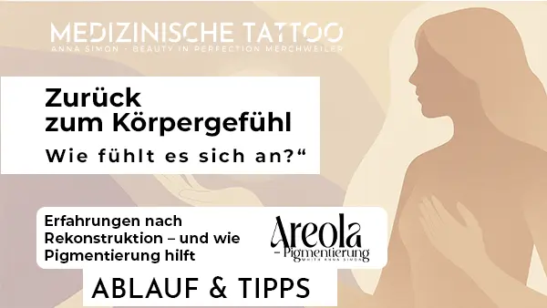 Brust nach der Rekonstruktion – Symbolbild zur Pigmentierung